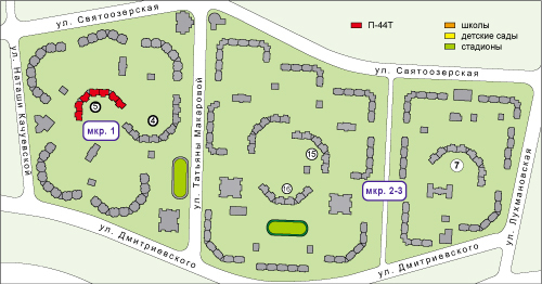 13 микрорайон карта