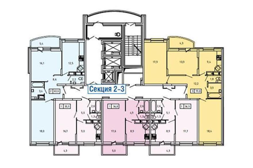 Планировки ЖК Изумрудные Холмы