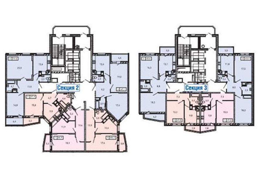 Планировки ЖК Изумрудные Холмы